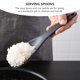 thumbnail image 5 of 1 Juego de 2 cucharas antiadherentes para arroz y sopa, multiusos (negras), 5 of 6