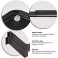 thumbnail image 3 of Fiambrera Negra | Diseño japonés Bento 3 cubiertos | Caja Bento Bambú 2 Compartimentos Herméticos 1200 ML | Lavavajillas de microondas | Fiambrera de madera Adulto Niño, 3 of 4