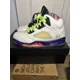 thumbnail image 3 of Ni - ke Mens Ni - ke Air Jordan 5 Retro Alternate Bel-Air 2020 White Neon Sz 8.5, 3 of 5