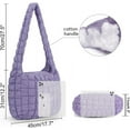 thumbnail image 6 of CHUNTIAN Quilted Tote Bag for Women Large Puffer Tote Quilted Bag Crossbody Padding Shoulder Bag Lightweight Puffer Bag Puffy Tote Bag, 6 of 6