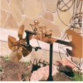 thumbnail image 2 of Drummer Windmill Garden Decoration,Handmade Metal Percussionist Music Windmill, 2 of 3
