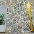thumbnail image 5 of 6PCS Gold Placemats for Dining Table,Hollow Out Hibiscus Flower Place Mats Decor, 5 of 6