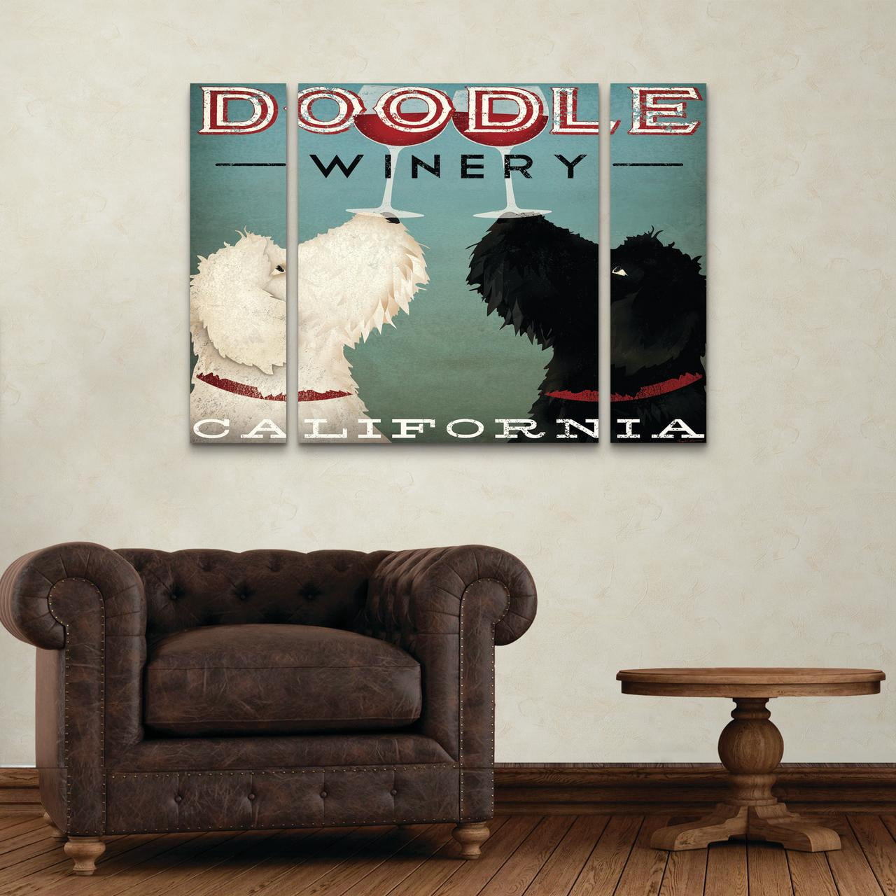 Trademark Fine Art 'Doodle Wine' Canvas Art by Ryan Fowler