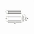 thumbnail image 3 of CWI Lighting LillianaContemporary Metal LED Wall Sconce in White, 3 of 5