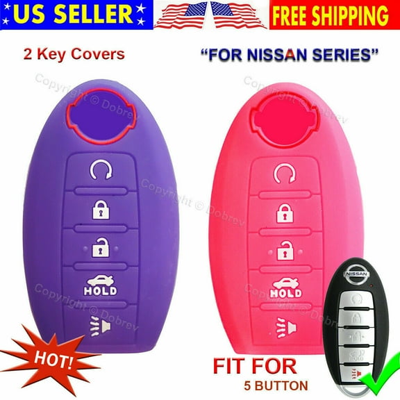 5B Silicone Cover Fob Case Skin For Nissan Altima Maxima Murano Pathfinder Key