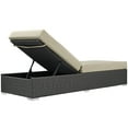 thumbnail image 4 of Modway Sojourn Outdoor Patio Sunbrella® Chaise Lounge in Canvas Antique Beige, 4 of 4