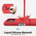 thumbnail image 4 of for Samsung Galaxy Z Flip 4 Phone Case Liquid Silicone Grip, Cute Thin Slim Soft Rubber TPU Plain Smooth Gel Cover for Women Girl Aesthetic Design, Matte Solid Protective & Shockproof, Red, 4 of 13