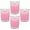 Pink, variant on NeoMart - 4 Packs Unscented Purple Votive Candles in Glass, 2 Inch Natural Soy Wax Scentless Candles for Wedding Party Home Holidays Relaxation Spa, 12-15 Hour Burning Time