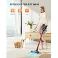 thumbnail image 4 of Buture Cordless Vacuum Cleaner 60Mins 40KPA 450W Strong Powerful Suction, Lightweight Stick Vacuum for Home Carpet Wood Floor Pet Hair, 4 of 10