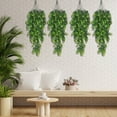 thumbnail image 3 of Artificial Vines, Hanging Vine Sweet Potato Leaves Ivy Plastic Plants UV Resistant Greenery Fake Flowers for Indoor Outdoor Garden Door Wall Wedding Party Table Decoration, 3 of 7