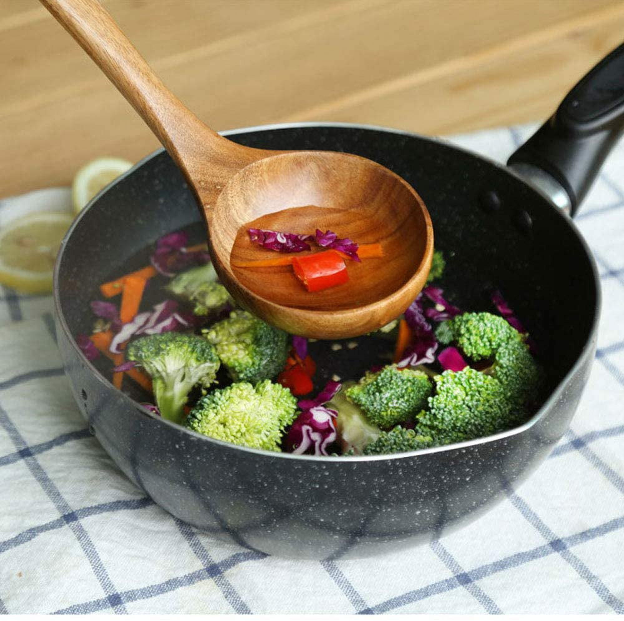 Wood Burned Utensil Set Salad Serving Set Kitchen Cooking Utensils Spoon &  Fork Pyrography Leaf Vine Design 