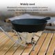 thumbnail image 5 of Advancent Estufa al aire libre Parabrisas Quemador de acero inoxidable Parabrisas Senderismo Barbacoa Reutilizable Utensilios de cocina para Kits de desorden para acampar, 5 of 6