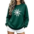 thumbnail image 6 of Taqqpue Women Christmas Sweatshirt Vintage Funny Xmas Tree Graphic Fleece Linend Pullovers Fall Winter Crewneck Oversized Long Sleeve Tops Ugly Christmas Sweater for Women, 6 of 7