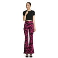 thumbnail image 4 of No Boundaries Juniors Print Flare Pants, 32" Inseam, Sizes XS-XXXL, 4 of 5