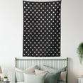 thumbnail image 4 of Stars Tapestry, Grungy Background with Doodle Stars and Rays as Dashed Lines Starburst Theme, Wall Hanging for Bedroom Living Room Dorm Decor, 60W X 80L Inches, Black and White, by Ambesonne, 4 of 5