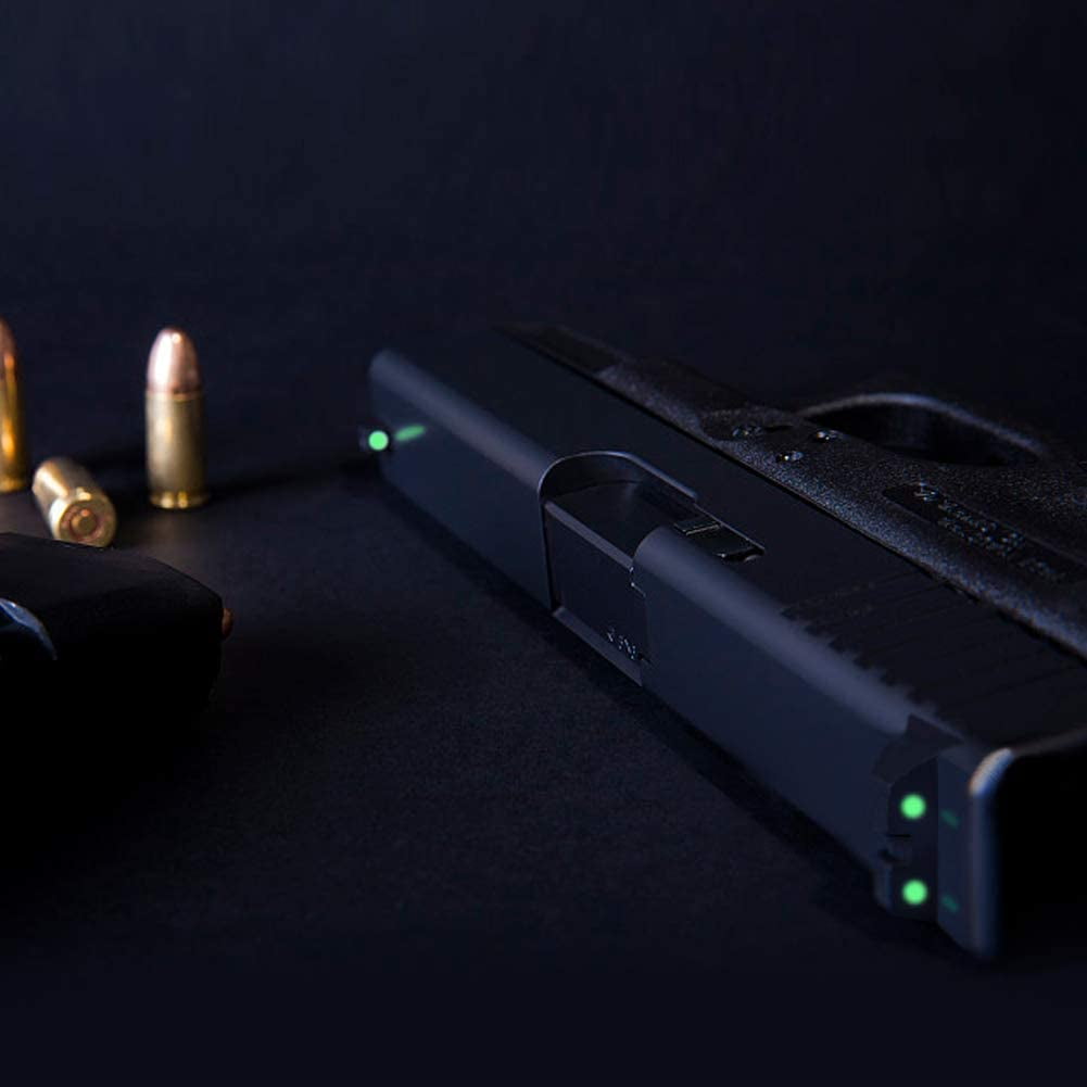 Feyachi NS16 Night Sights Glow in The Dark for G lock Gear17 17L 19 26 27 33 34 38 39, NO TRITIUM