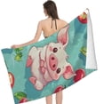 thumbnail image 3 of Piggy  Beach Towel,  Beach Towel Swim Towel for Pool, Bath, Yoga, Camping, Picnic, Beach Party, 3 of 8