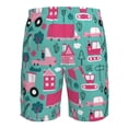 thumbnail image 6 of Naloa Excavator Men's Beach Shorts, Surfing shorts, Swim trunks, Quick Dry Swim Trunks for Surfing Beach Fun - Small, 6 of 9