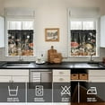 thumbnail image 4 of Mushroom Kitchen Curtains Valances and Tiers Set for Windows,Vintage Bathroom Window Curtain Valance 3 Piece Sets,Kitchen Decor for Living Room,54"x 24", 4 of 6
