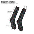thumbnail image 2 of Logiee Multicolored Butterflies Print Gift Stocking Stuffers,Adult Stockings,Novelty Socks,Funny Socks Birthday Running Walking Sleeping, 2 of 6