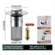 thumbnail image 5 of 2PCS Bathroom Sink Stopper Hair CatcherBathroom Sink Drain Strainer, 5 of 5