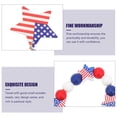 thumbnail image 3 of HEMOTON  Wooden Bead Tassel Decoration Independence Day Decorations Country Fringe Blue, 3 of 8