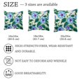 thumbnail image 4 of Pack of 2 Blue Morning Glory Blossoms Pattern Throw Pillow Covers 20x20 Inch, Square Farmhouse Pillowcase, Velvet Cushion Case for Sofa Bedroom Home Decor, 4 of 7