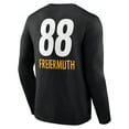 thumbnail image 3 of Men's Pat Freiermuth Black Pittsburgh Steelers Team Wordmark Player Name & Number Long Sleeve T-Shirt, 3 of 3