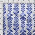 thumbnail image 3 of oneOone Georgette Viscose Blue Fabric Aztech Sewing Craft Projects Fabric Prints By Yard 42 Inch Wide, 3 of 5