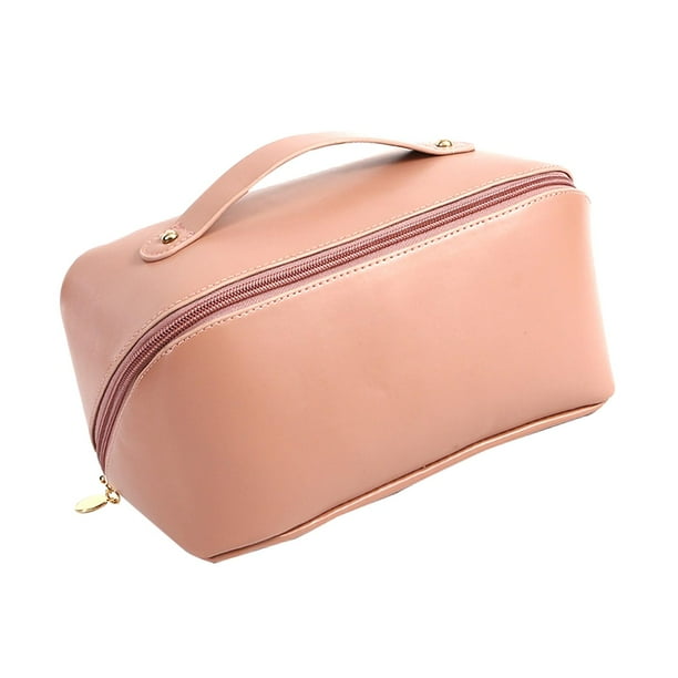 Neceser De Viaje Para Mujer - Bolsa Aseo Colgante Impermeable Rosa Con Divisores