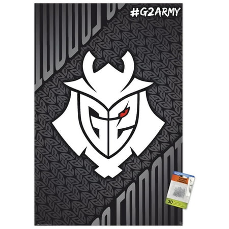G2 Esports - G2 Army Wall Poster with Pushpins, 22.375" x 34"