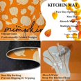 thumbnail image 5 of Fall Kitchen Rugs, Fall Decorations for Home Fall Kitchen Mats Set of 2, Non-Slip Backing Autumn Pumpkin Floor Mat, Fall Decor Harvest Thanksgiving Decor Holiday Rug 17"x47.2"+17"x30", 5 of 6