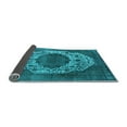 thumbnail image 2 of Ahgly Company Indoor Square Oriental Light Blue Industrial Area Rugs, 7' Square, 2 of 4