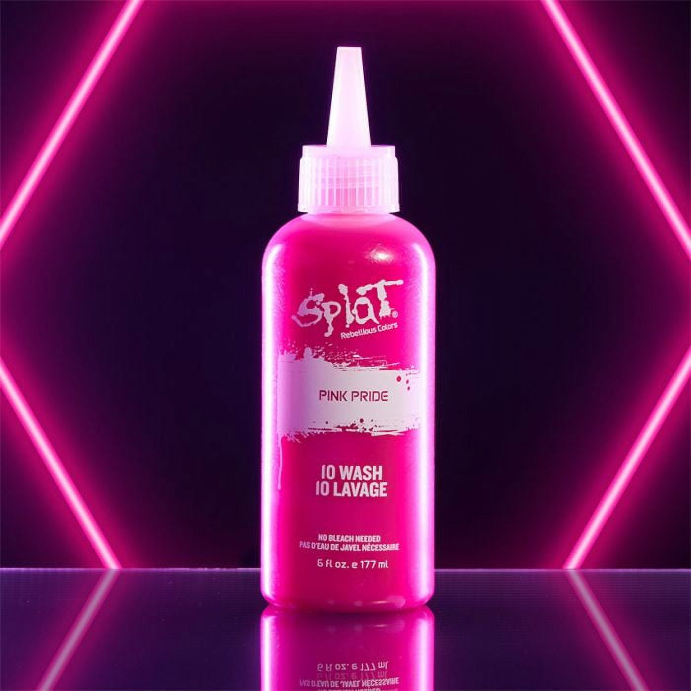 Splat 10 Wash Pink Pride Hair Color, No Bleach Temporary Pink Hair