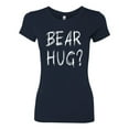 thumbnail image 2 of Bear Hug Lover | Womens Animal Lover Slim Fit Junior Tee, Navy, 2XL, 2 of 3