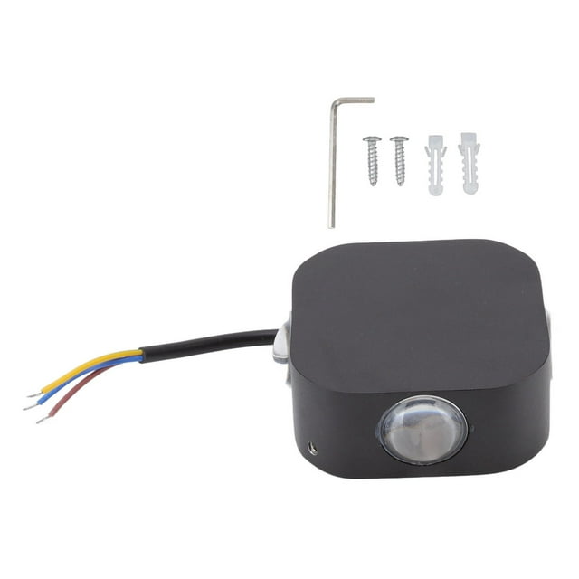 Aplique de pared LED moderno de 4 lados, de doble cabezal, resistente al agua, blanco brillante, para patios, cocinas y comedores al aire libre