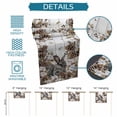 thumbnail image 6 of Grey Rabbits Table Runner - 48 Inch Long Pine Cones Brown Plants Farmhouse Wooden Cotton and Linen Blended Dress Scarves Farmhouse Table Runner for Kitchen Dining, Coffee Table, 13" x 48", 6 of 8
