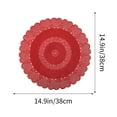 thumbnail image 3 of Sentmoon Napperons Antidérapants Résistants à la Chaleur en PVC Design Cercle Creux Style Occidental pour Protection de Cuisine Ou Salle à Manger Cadeau, 3 of 6