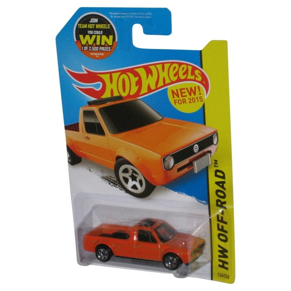 Hot Wheels Showdown HW Off-Road (2015) Orange Volkswagen Caddy Car 124/250