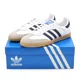 thumbnail image 1 of IF3814 Adi-das Originals Samba OG White Grey Night Navy Blue Indigo Gum (Men's), 1 of 6
