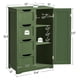 thumbnail image 3 of Tieyuny Wooden Bathroom Side Cabinet with 4 Drawers & 1 Cupboard, Freestanding Entryway Storage Unit Console Table, Green, 3 of 4