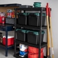 thumbnail image 5 of Remington 30 Qt Heavy Duty Trail Box, Stackable Storage Bin with Latching Lids, Black, 4Pk, 5 of 15