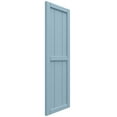 thumbnail image 2 of Ekena Millwork 10 3/4"W x 26"H True Fit PVC, Two Board Framed Board-n-Batten Shutters, Peaceful Blue (Per Pair - Hardware Not Included), 2 of 8