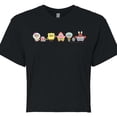 thumbnail image 3 of Spongebob Squarepants - Adorabob Lineup Full Color - Juniors Cropped Graphic T-Shirt, 3 of 6