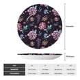 thumbnail image 2 of Wukai Roses Flowers Print Decorative Plate for Display,Bone China Decorative Plate, Ceramic Dinner Plate with Stand, Vertical Ceramic Plate-6in, 2 of 6