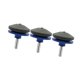 thumbnail image 4 of Afilador de cortacésped de 3 piezas, piedra afiladora y accesorio de rueda, práctico para cualquier taladro manual eléctrico. Azul, 4 of 9