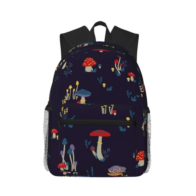 Disketp Mushrooms3 Mochila Ligera Clásica con Múltiples Bolsillos, Mochila Casual para Hombre y Mujer, Ideal para Escuela, Trabajo y Viajes