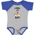 thumbnail image 3 of Inktastic Corgi Life is Rough Boys or Girls Baby Bodysuit, 3 of 5