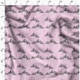 thumbnail image 3 of Soimoi Pink Heavy Canvas Fabric Mountain Nature Printed Fabric 1 Yard 58 Inch Wide, 3 of 6