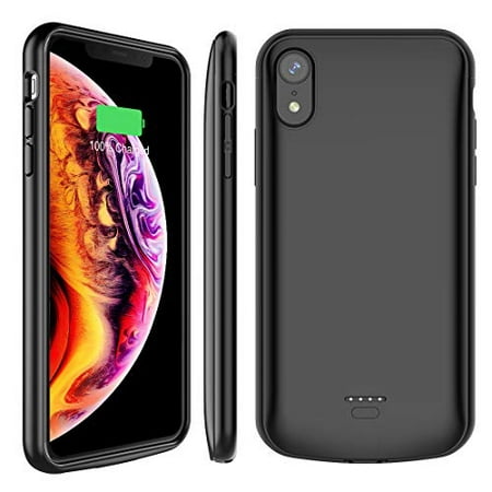 Phone XR Battery Case,[Support Headphone],5000mAh Rechargeable Charging Case Extended Battery Power Bank Portable Backup